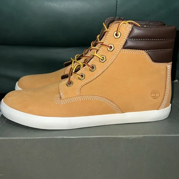 🛑SOLD🛑 Timberland Women’s Dausette Sneaker Boot, Wheat Nubuck, Size: 10M *NEW* - Picture 2 of 8